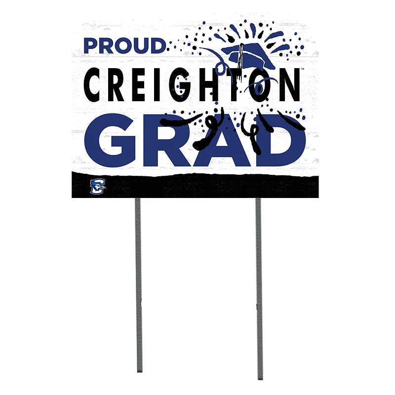 Creighton Bluejays 18'' x 24'' Grad Yard Sign