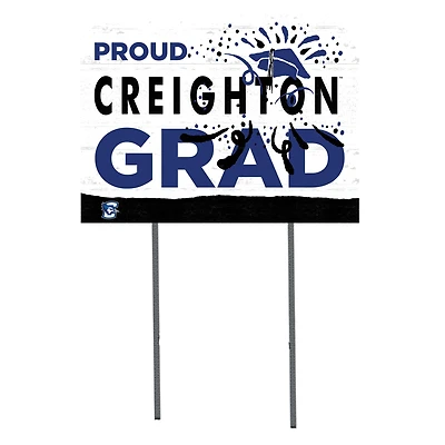 Creighton Bluejays 18'' x 24'' Grad Yard Sign