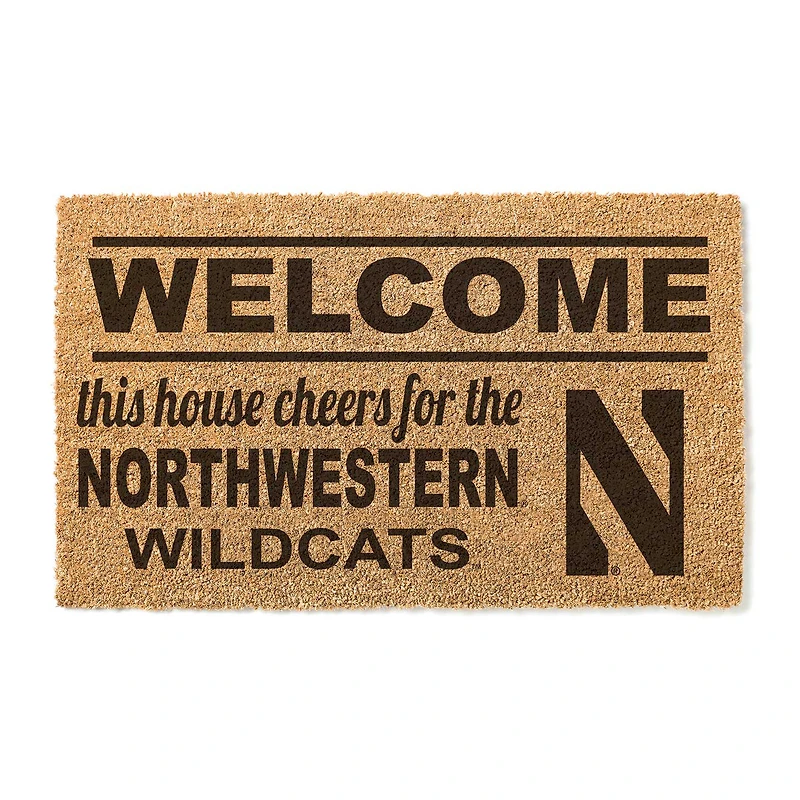 Northwestern Wildcats 18" x 30" Welcome Doormat