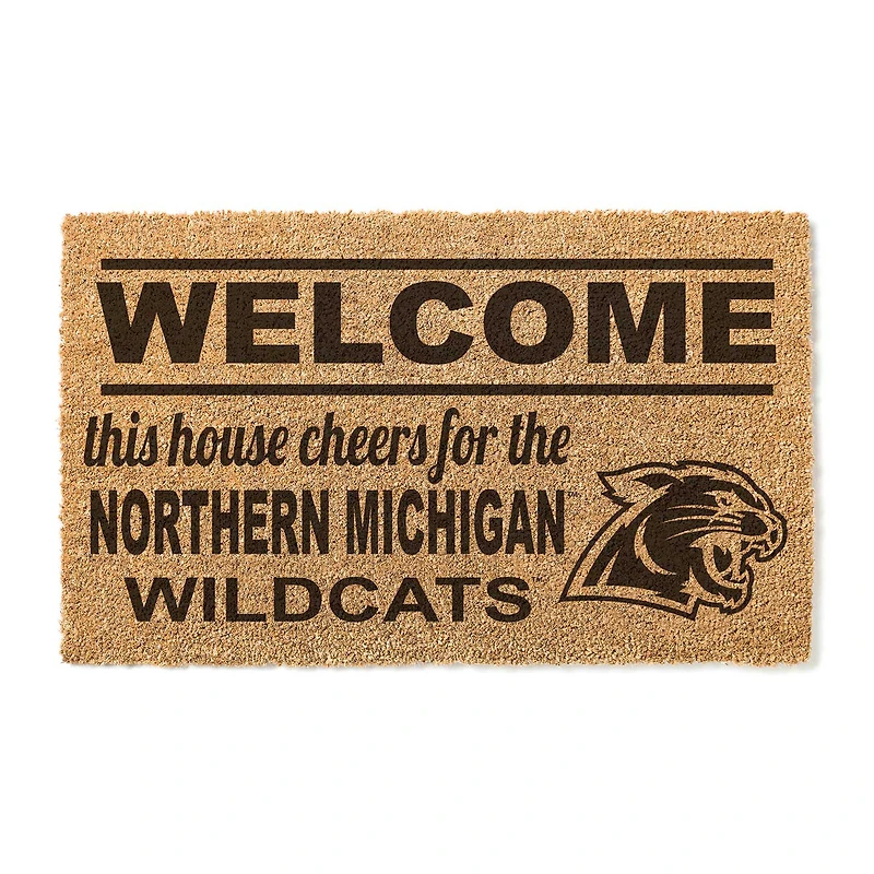 Northern Michigan Wildcats 18" x 30" Welcome Doormat