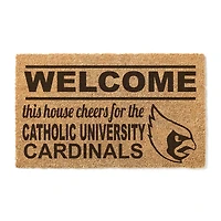 Catholic University Cardinals 18" x 30" Welcome Doormat