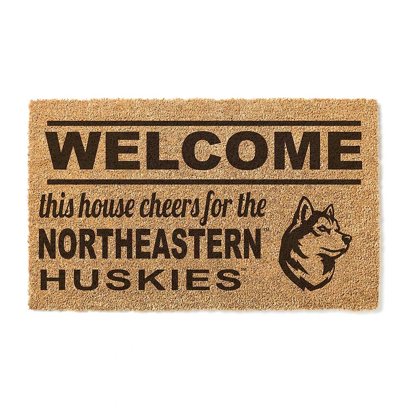 Northeastern Huskies 18" x 30" Welcome Doormat