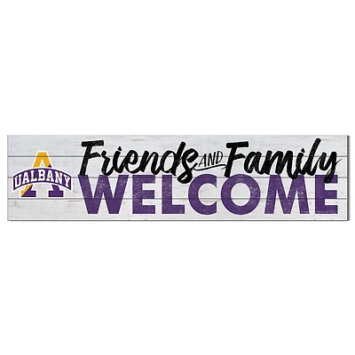 UAlbany Great Danes 10'' x 40'' Friends & Family Welcome Sign