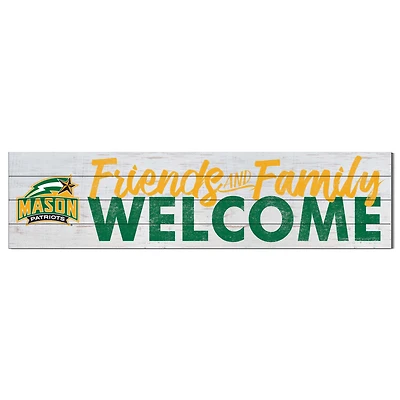 George Mason Patriots 10'' x 40'' Friends & Family Welcome Sign