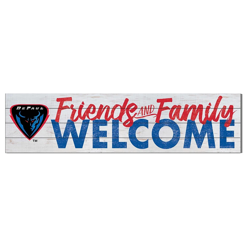 DePaul Blue Demons 10'' x 40'' Friends & Family Welcome Sign