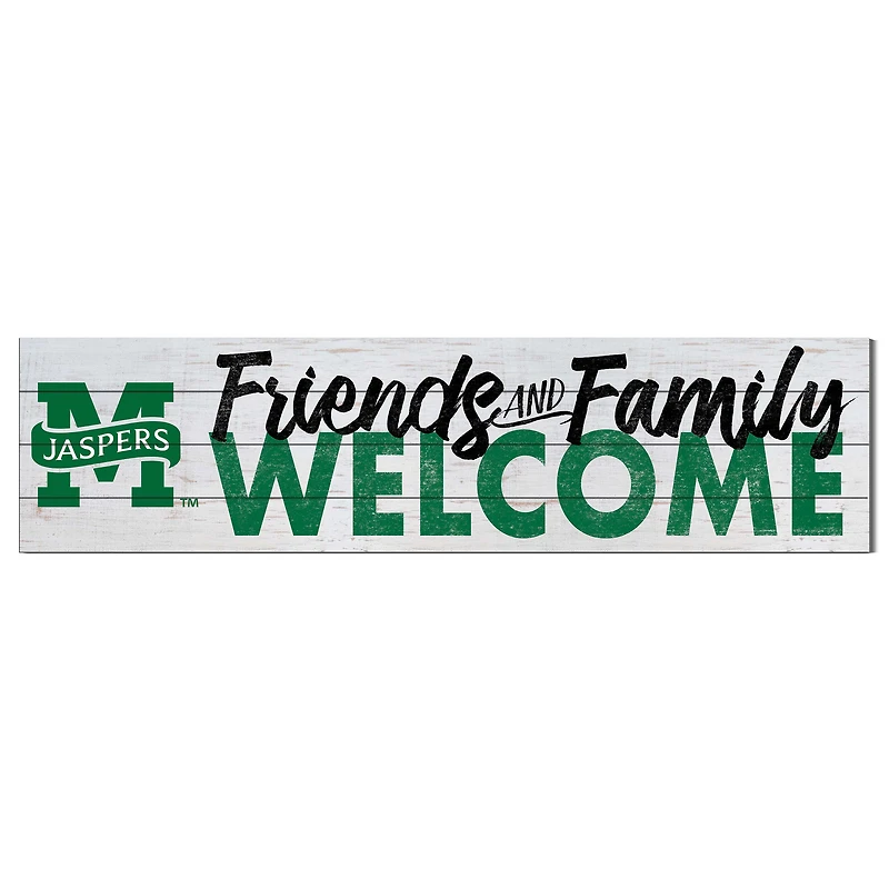 Manhattan Jaspers 10'' x 40'' Friends & Family Welcome Sign