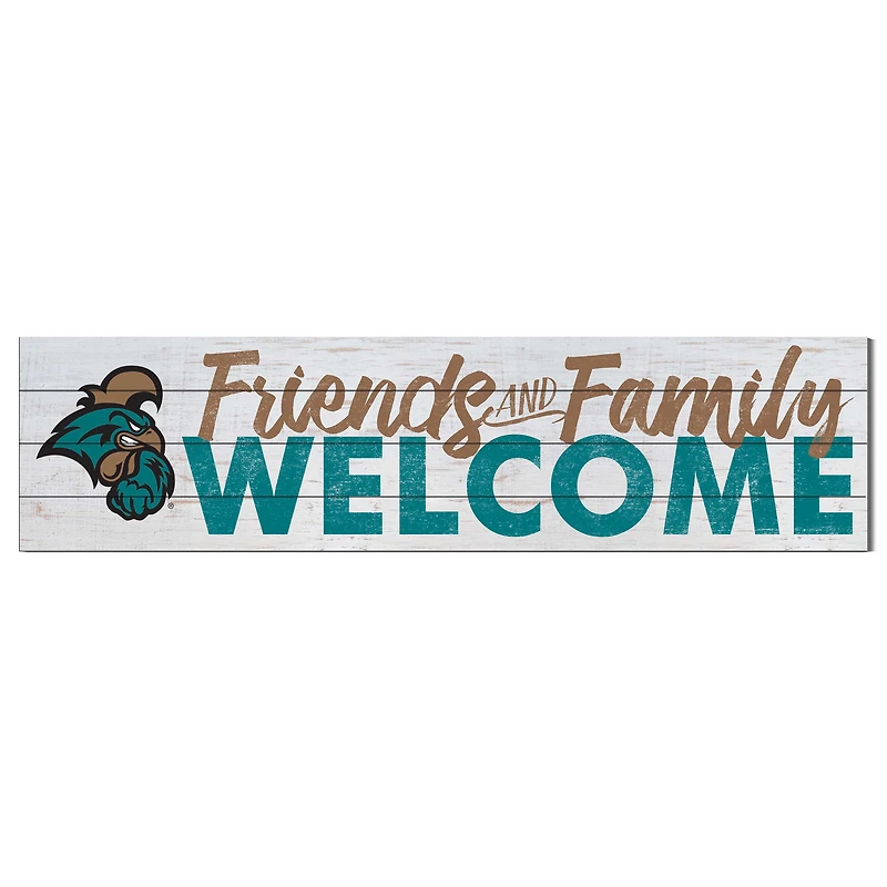 Coastal Carolina Chanticleers 10'' x 40'' Friends & Family Welcome Sign