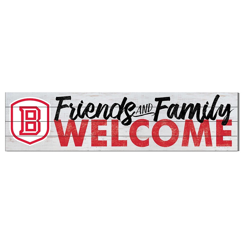 Bradley Braves 10'' x 40'' Friends & Family Welcome Sign