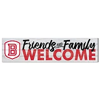 Bradley Braves 10'' x 40'' Friends & Family Welcome Sign