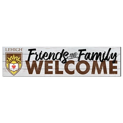 Lehigh Mountain Hawks 10'' x 40'' Friends & Family Welcome Sign