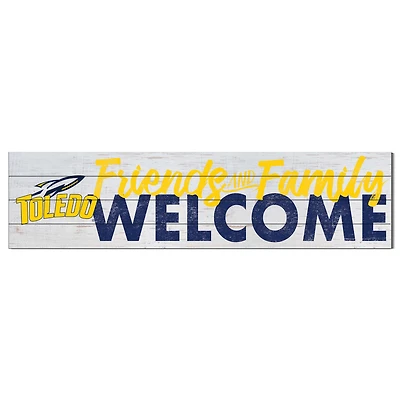 Toledo Rockets 10'' x 40'' Friends & Family Welcome Sign