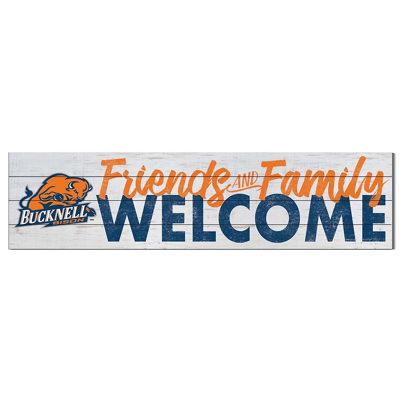Bucknell Bison 10'' x 40'' Friends & Family Welcome Sign