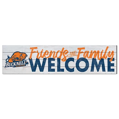 Bucknell Bison 10'' x 40'' Friends & Family Welcome Sign