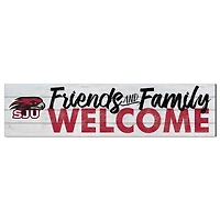 Saint Joseph's Hawks 10'' x 40'' Friends & Family Welcome Sign