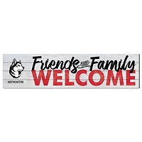 Northeastern Huskies 10'' x 40'' Friends & Family Welcome Sign