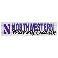 Northwestern Wildcats 40'' x 10'' Logo Sign