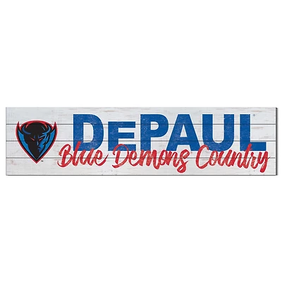 DePaul Blue Demons 40'' x 10'' Logo Sign
