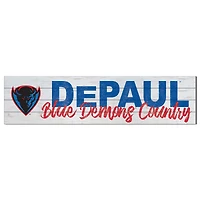 DePaul Blue Demons 40'' x 10'' Logo Sign