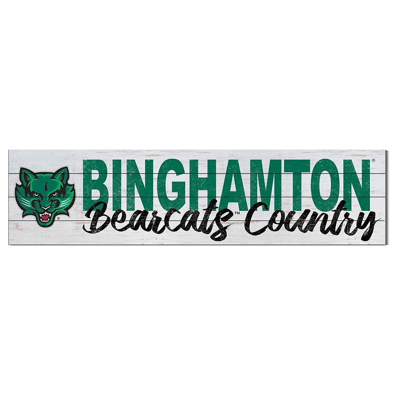 Binghamton Bearcats 40'' x 10'' Logo Sign