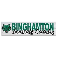 Binghamton Bearcats 40'' x 10'' Logo Sign
