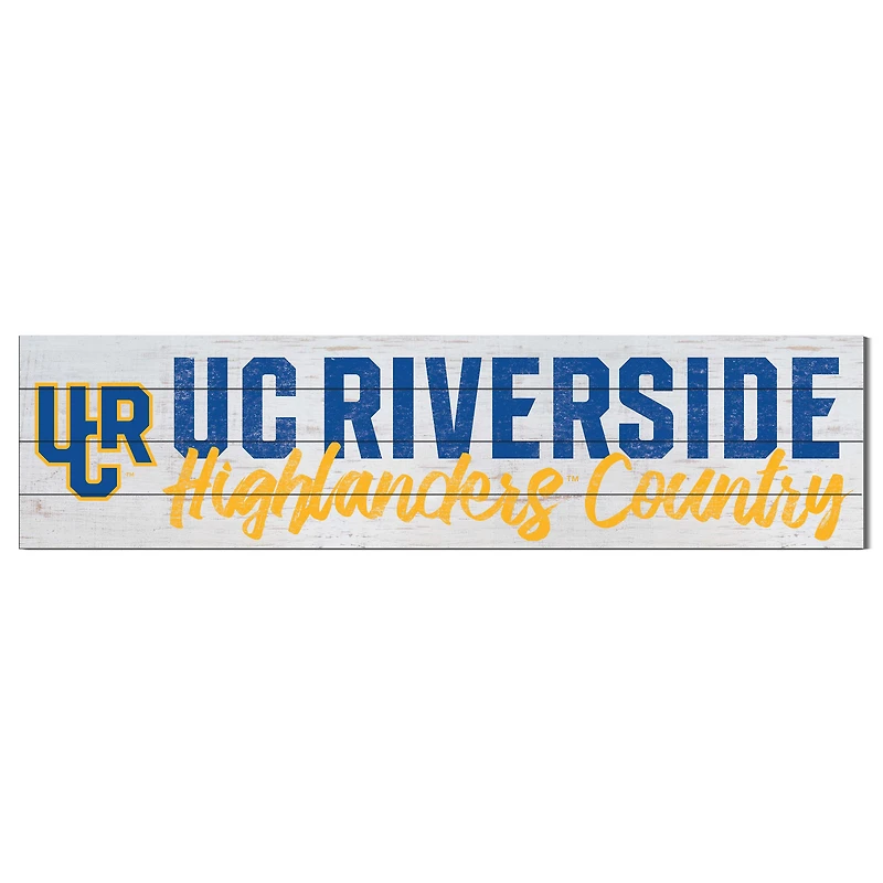 UC Riverside Highlanders 40'' x 10'' Logo Sign