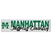 Manhattan Jaspers 40'' x 10'' Logo Sign