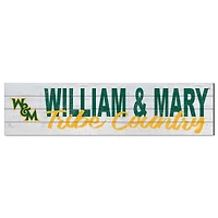 William & Mary Tribe 40'' x 10'' Logo Sign