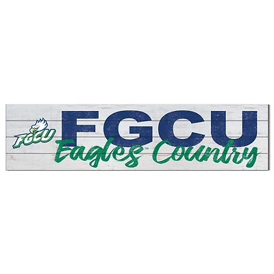 Florida Gulf Coast Eagles 40'' x 10'' Logo Sign