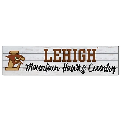 Lehigh Mountain Hawks 40'' x 10'' Logo Sign