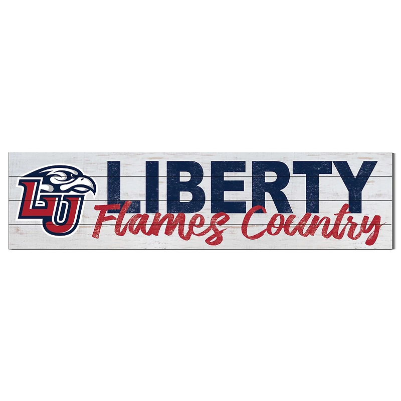 Liberty Flames 40'' x 10'' Logo Sign