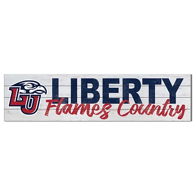 Liberty Flames 40'' x 10'' Logo Sign