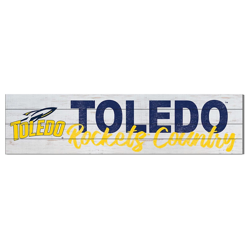 Toledo Rockets 40'' x 10'' Logo Sign