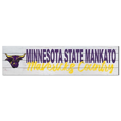Minnesota State Mavericks 40'' x 10'' Logo Sign