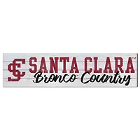 Santa Clara Broncos 40'' x 10'' Logo Sign
