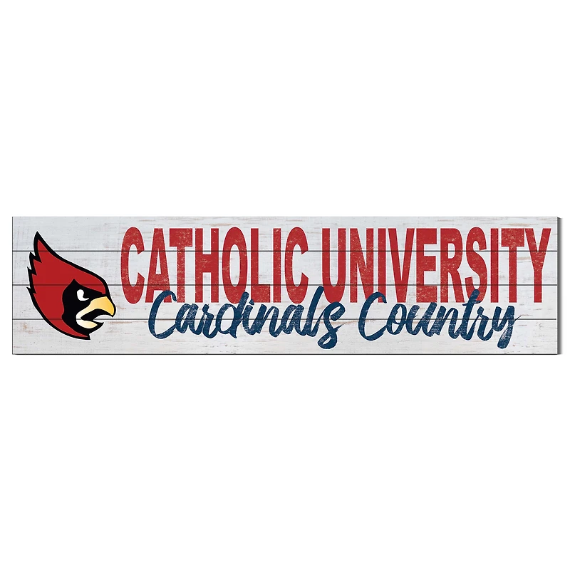 Catholic University Cardinals 40'' x 10'' Logo Sign