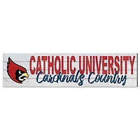 Catholic University Cardinals 40'' x 10'' Logo Sign