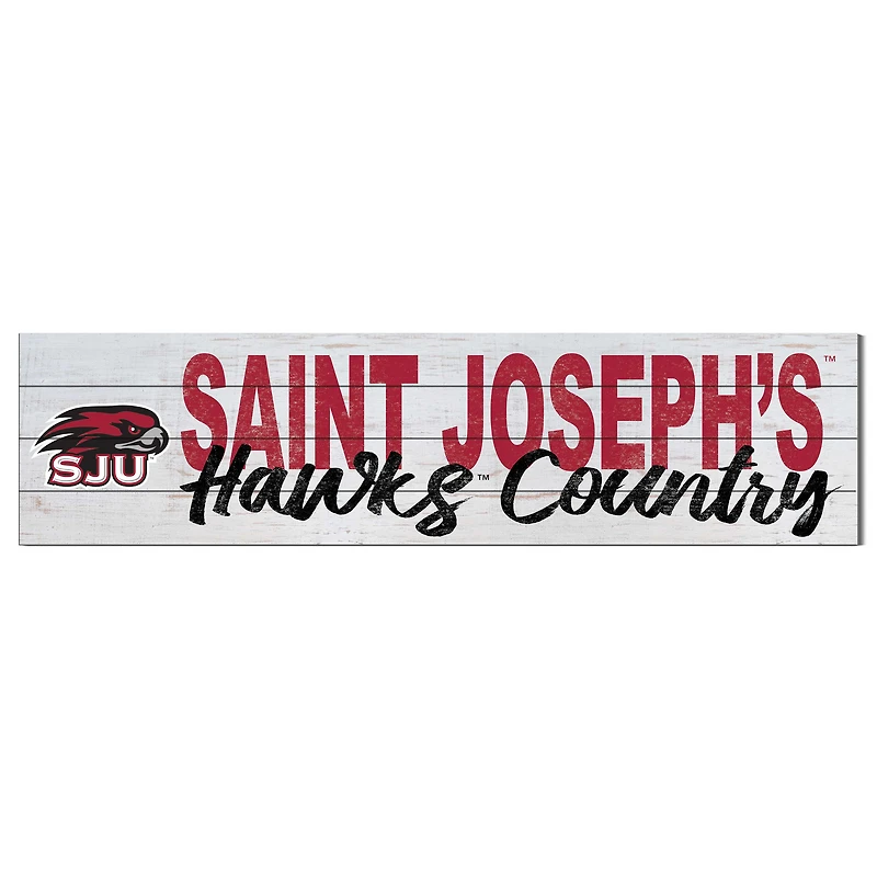 Saint Joseph's Hawks 40'' x 10'' Logo Sign