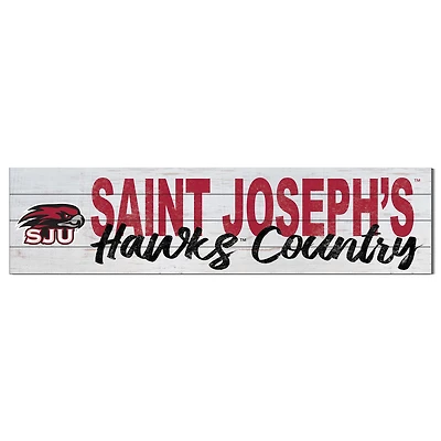 Saint Joseph's Hawks 40'' x 10'' Logo Sign