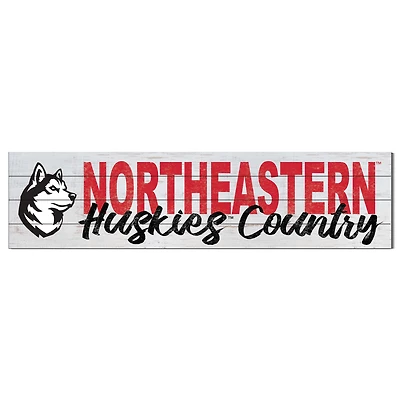Northeastern Huskies 40'' x 10'' Logo Sign