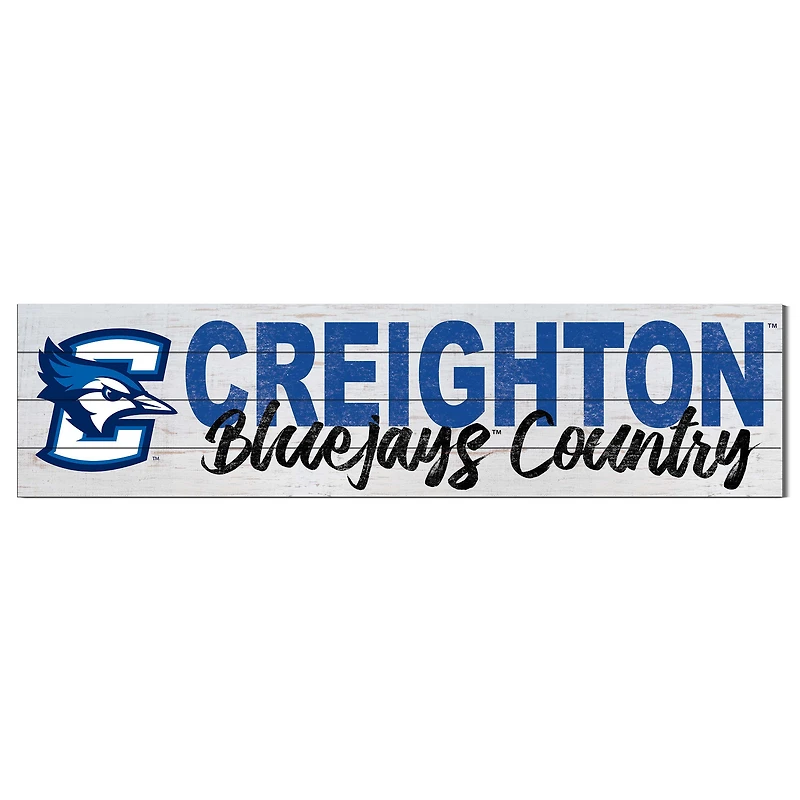 Creighton Bluejays 40'' x 10'' Logo Sign