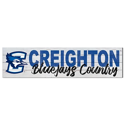 Creighton Bluejays 40'' x 10'' Logo Sign