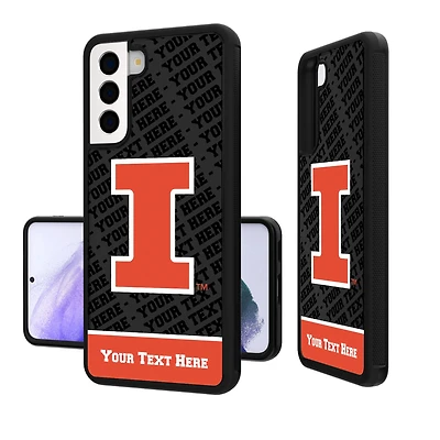 Illinois Fighting Illini Galaxy Endzone Personalized Bump Case