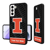 Illinois Fighting Illini Galaxy Endzone Personalized Bump Case