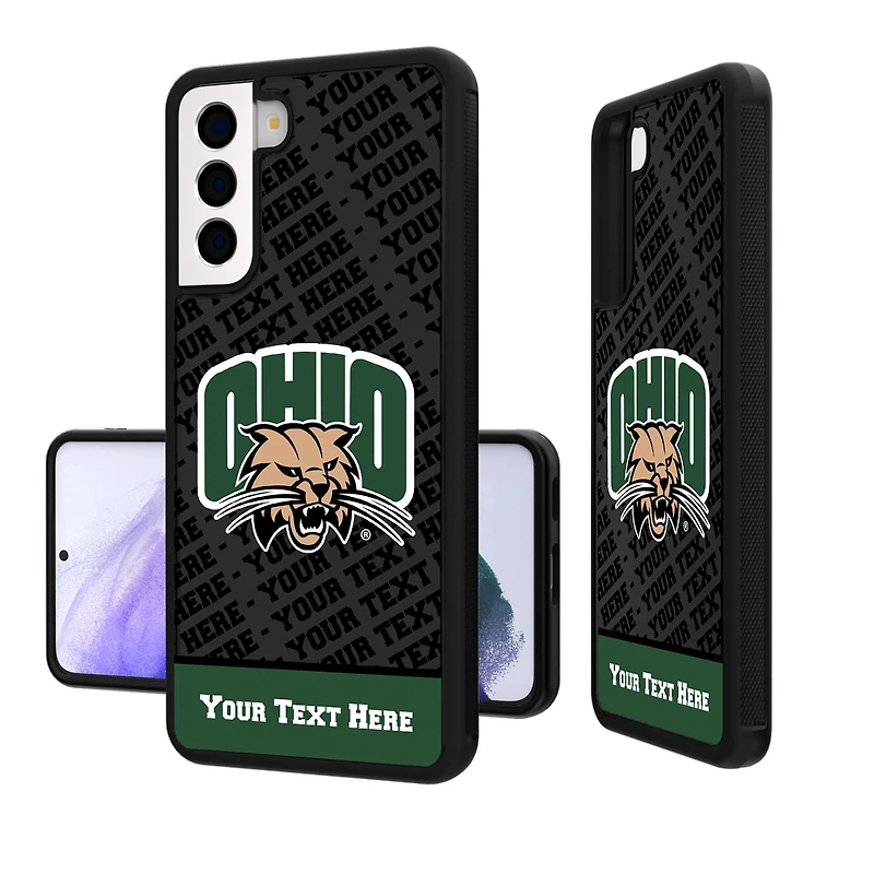 Ohio Bobcats Galaxy Endzone Personalized Bump Case