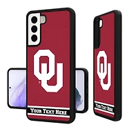 Oklahoma Sooners Galaxy Endzone Stripe Personalized Bump Case