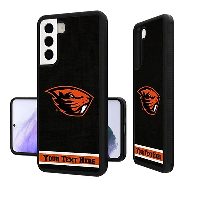 Oregon State Beavers Galaxy Endzone Stripe Personalized Bump Case