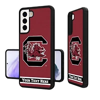 South Carolina Gamecocks Galaxy Endzone Stripe Personalized Bump Case