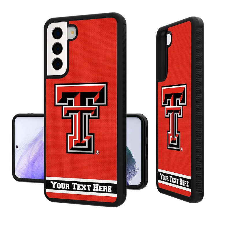 Texas Tech Red Raiders Galaxy Endzone Stripe Personalized Bump Case