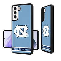 North Carolina Tar Heels Galaxy Endzone Stripe Personalized Bump Case