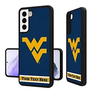 West Virginia Mountaineers Galaxy Endzone Stripe Personalized Bump Case